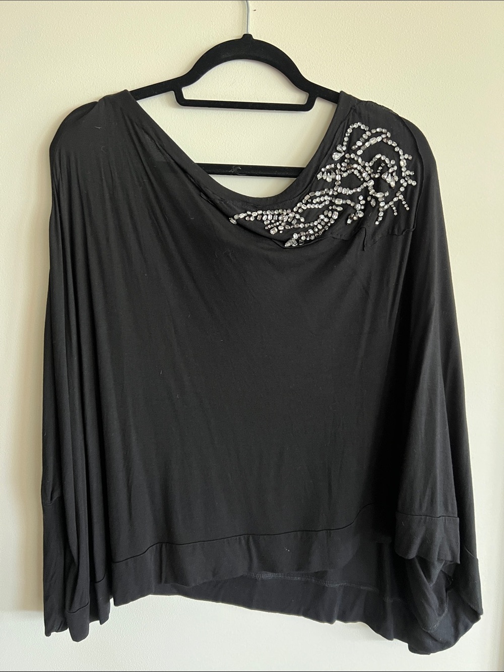 Young Fabulous & Broke Black Embellished Top